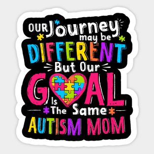 autism mom women Sticker